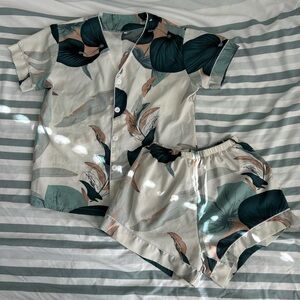 Shein tropical print summer pajama set